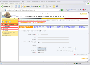enregistrement de la tva